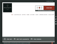 Tablet Screenshot of davincishotel.com